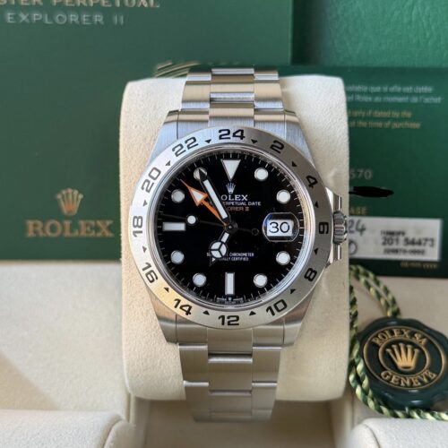 Rolex Explorer II 226570 Black Dial 2024 New Unworn Full Set